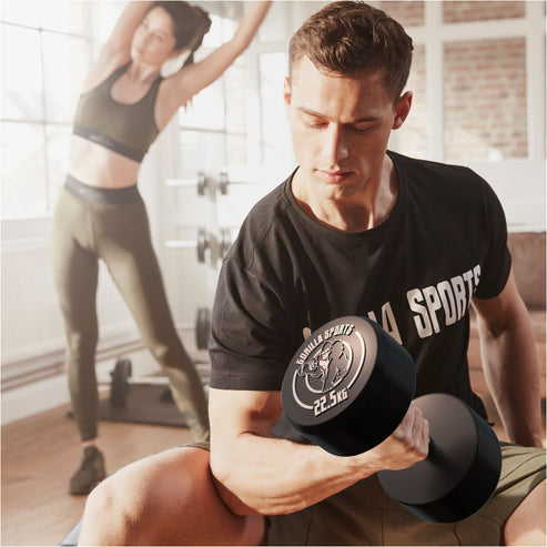 Fiksne gumirane bučice 2,5 - 30 kg