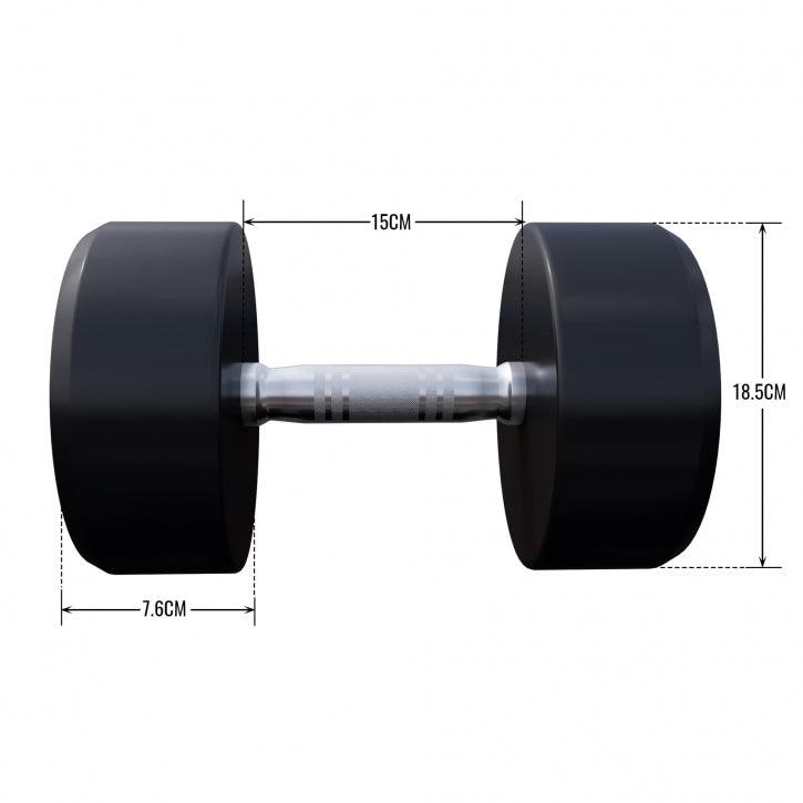 Fiksne gumirane bučice 2,5 - 30 kg