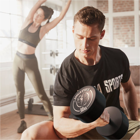 Fiksne gumirane bučice 2,5 - 30 kg