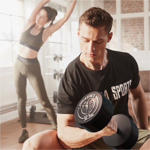 Fiksne gumirane bučice 2,5 - 30 kg