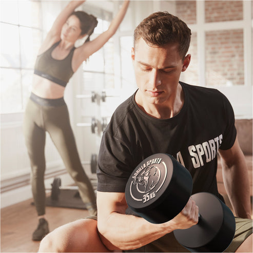 Fiksne gumirane bučice 2,5 - 30 kg