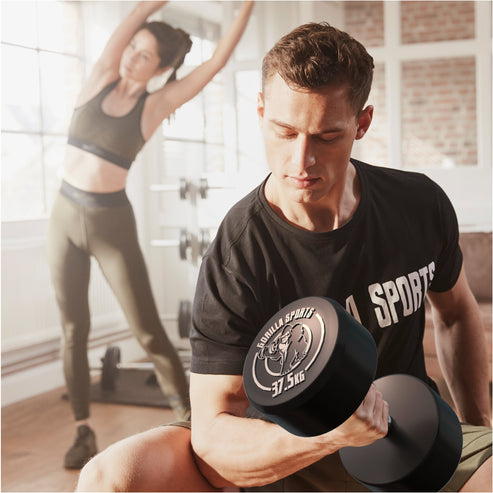 Fiksne gumirane bučice 2,5 - 30 kg