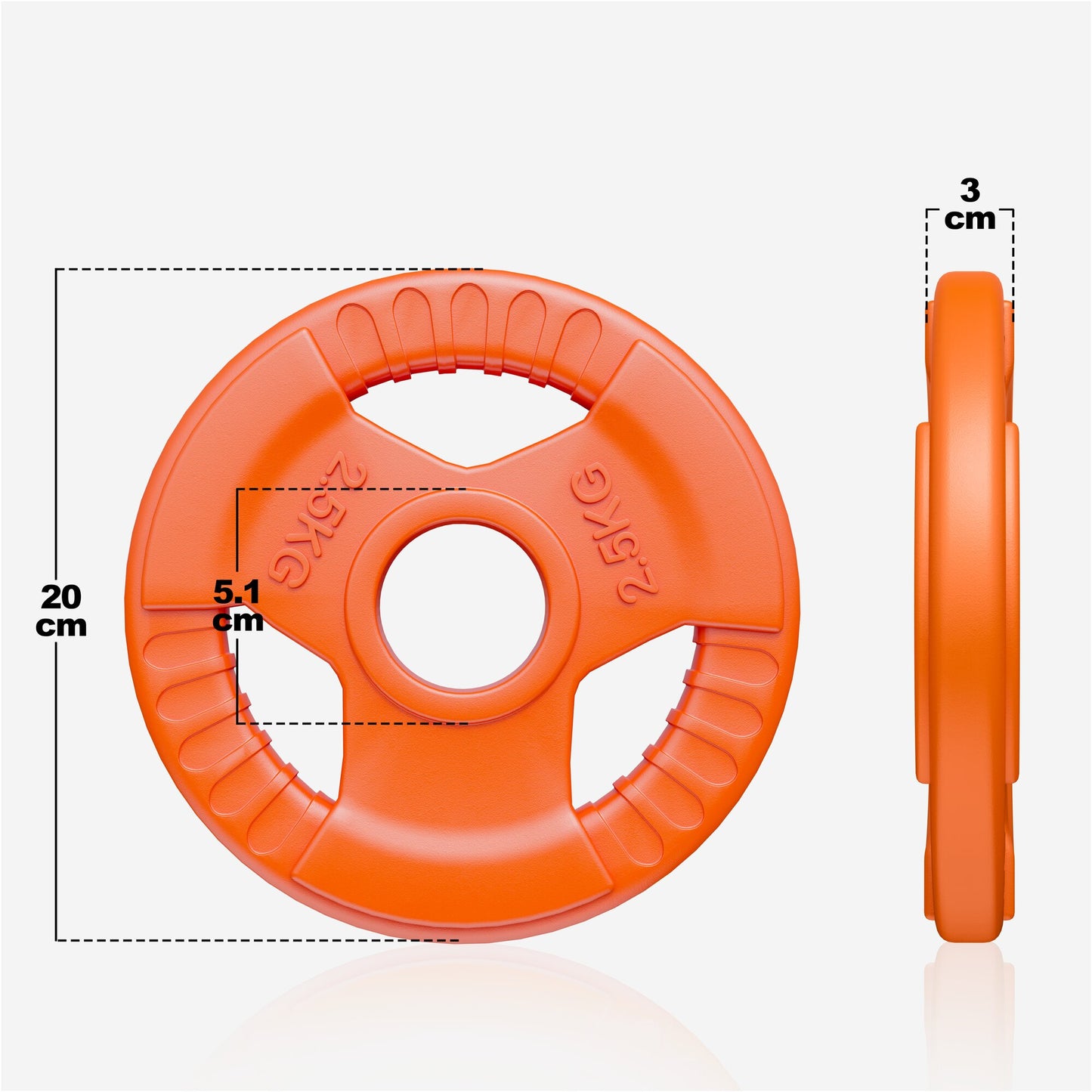 Gumirani olimpijski tegovi 1,25-25 kg