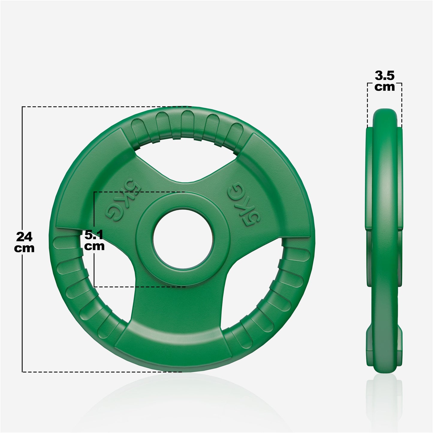 Gumirani olimpijski tegovi 1,25-25 kg