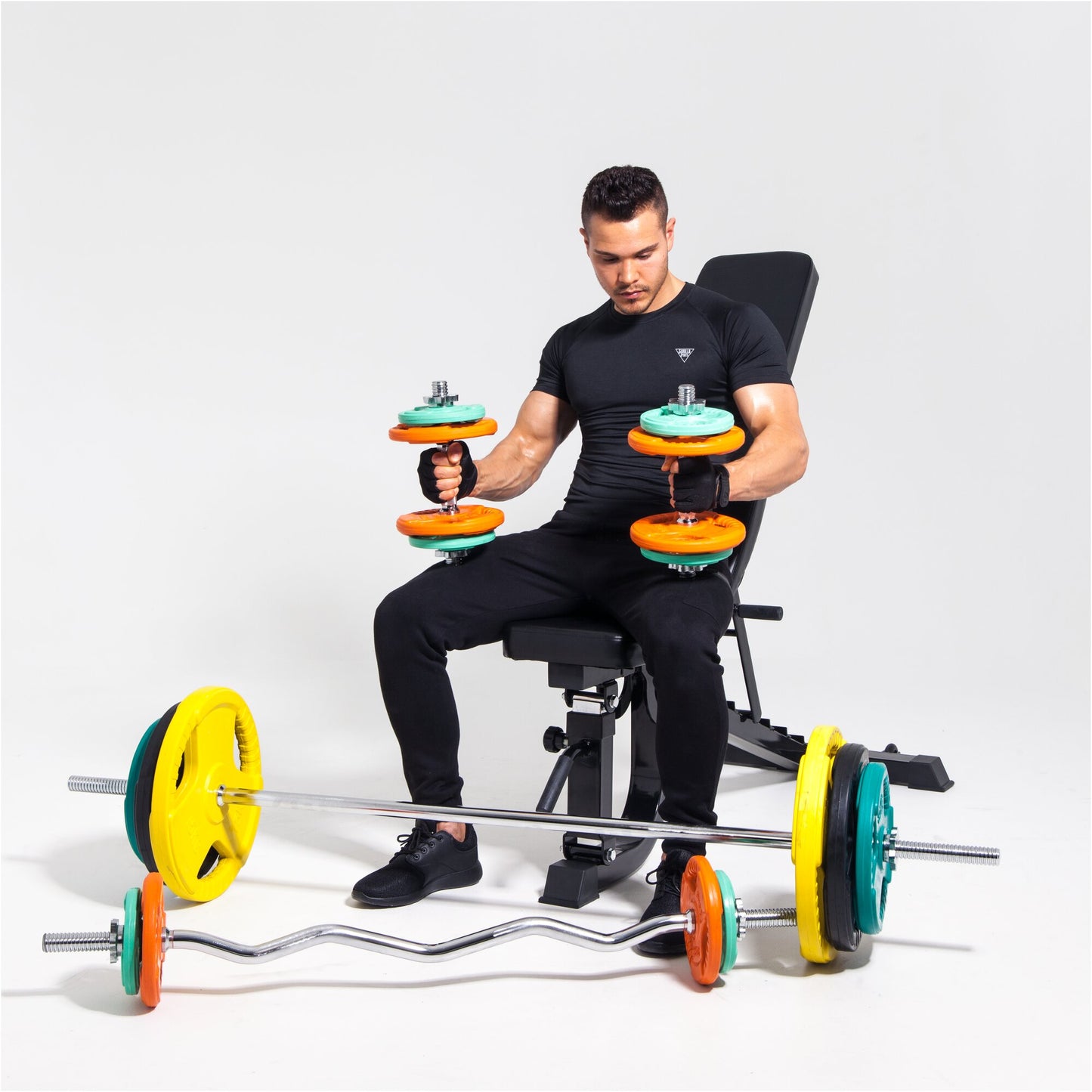 Gumirani olimpijski tegovi 1,25-25 kg