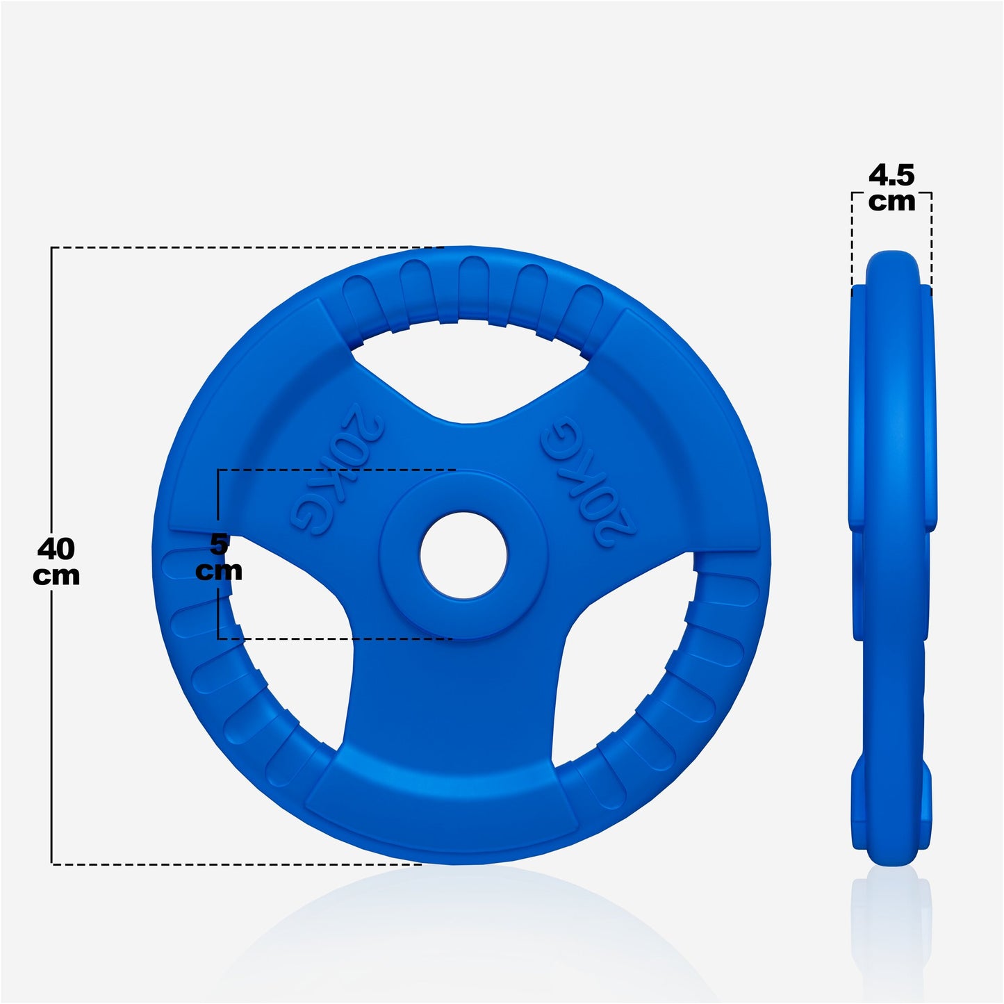 Gumirani olimpijski tegovi 1,25-25 kg