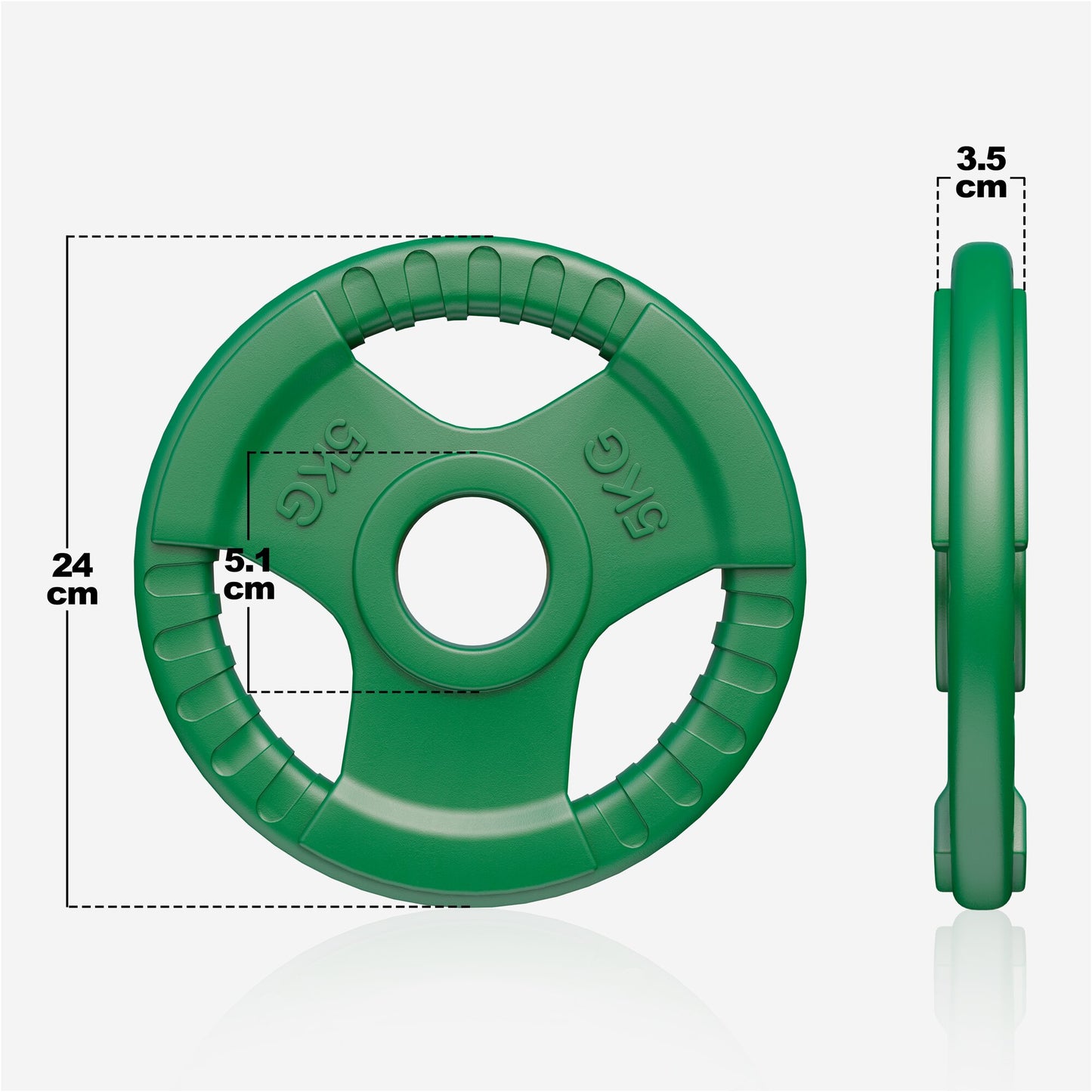 Gumirani olimpijski tegovi 1,25-25 kg
