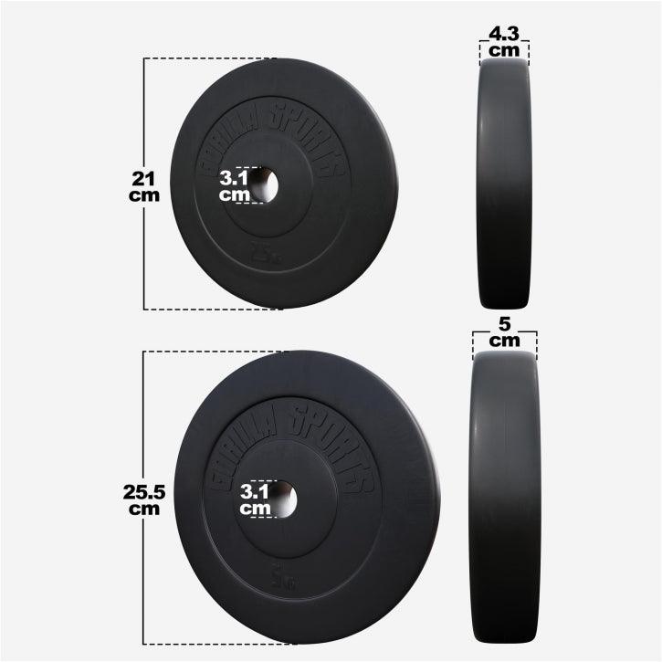 Plastični tegovi 1,25-15 KG