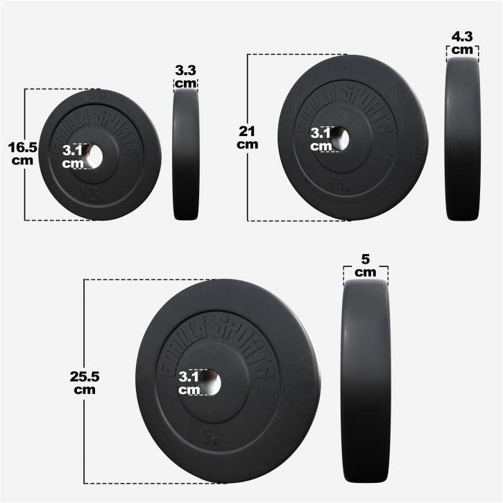 Plastični tegovi 1,25-15 KG
