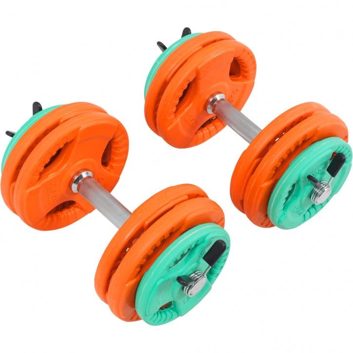 Podesive bučice gumirane 30 kg