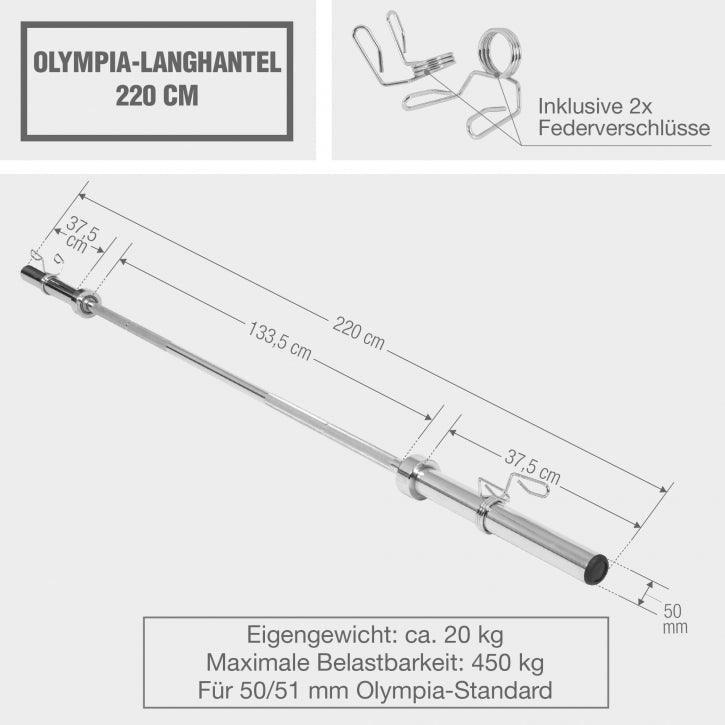 Olimpijska šipka 220 cm
