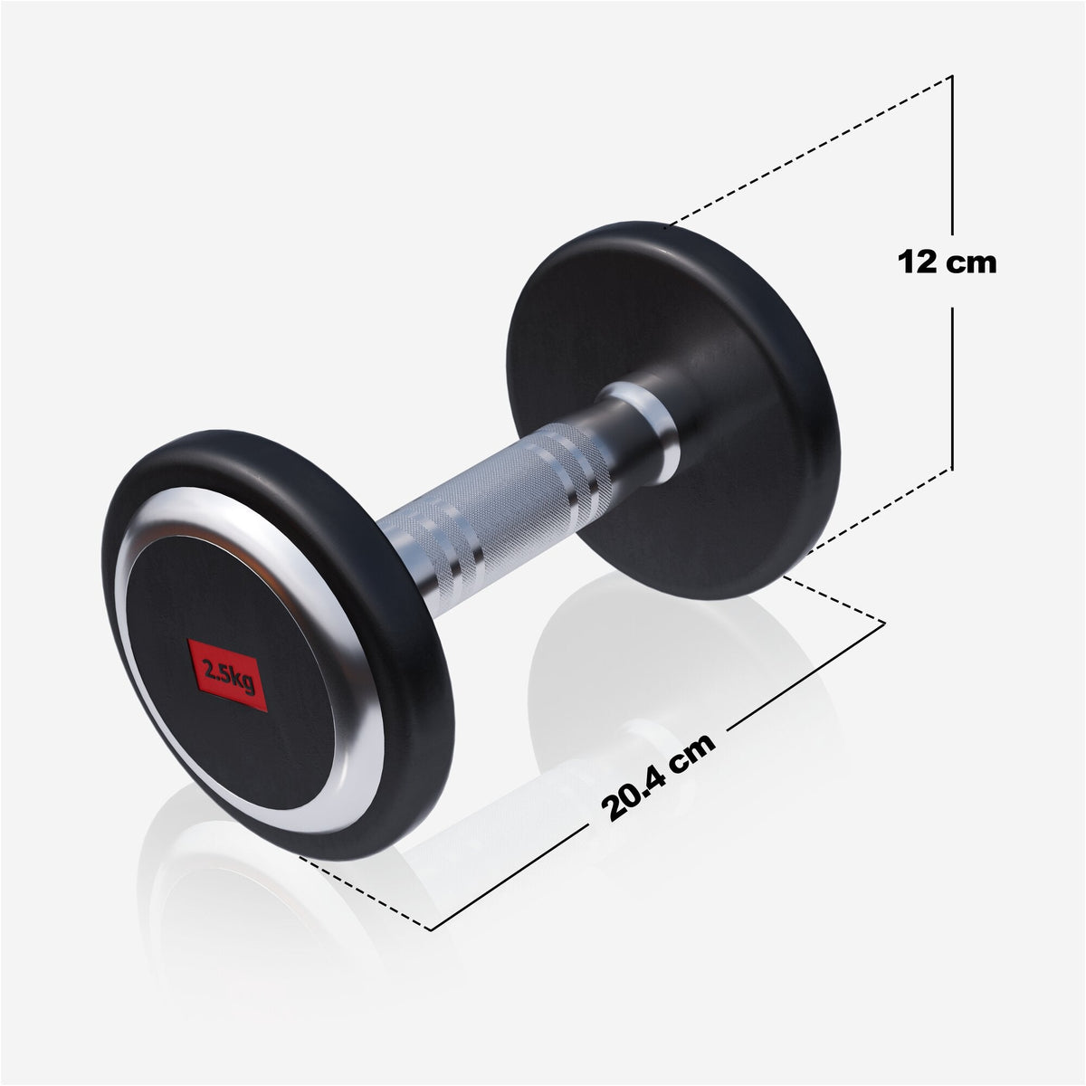 Fiksne gumirane bučice PRO 2,5 - 35 kg
