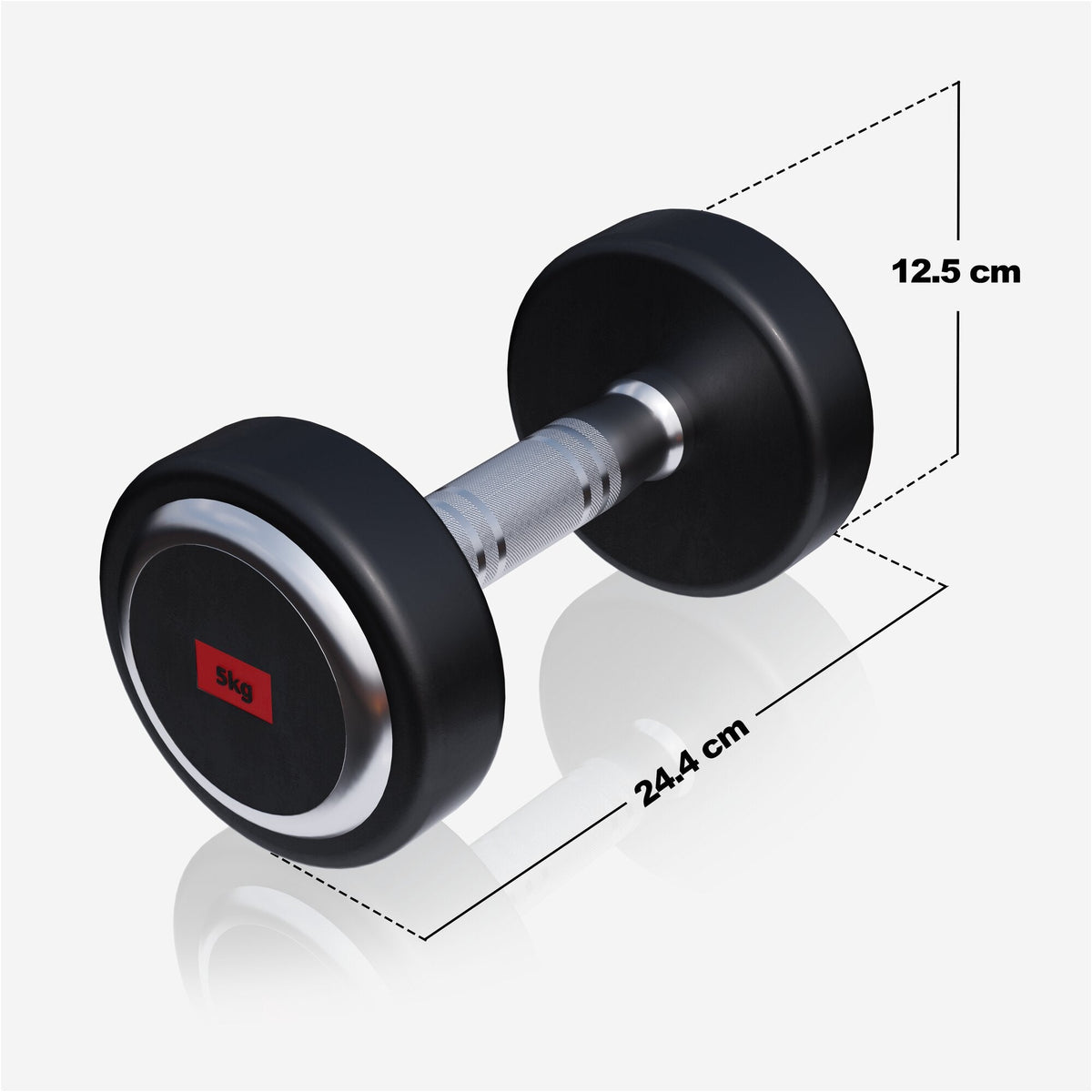 Fiksne gumirane bučice PRO 2,5 - 35 kg