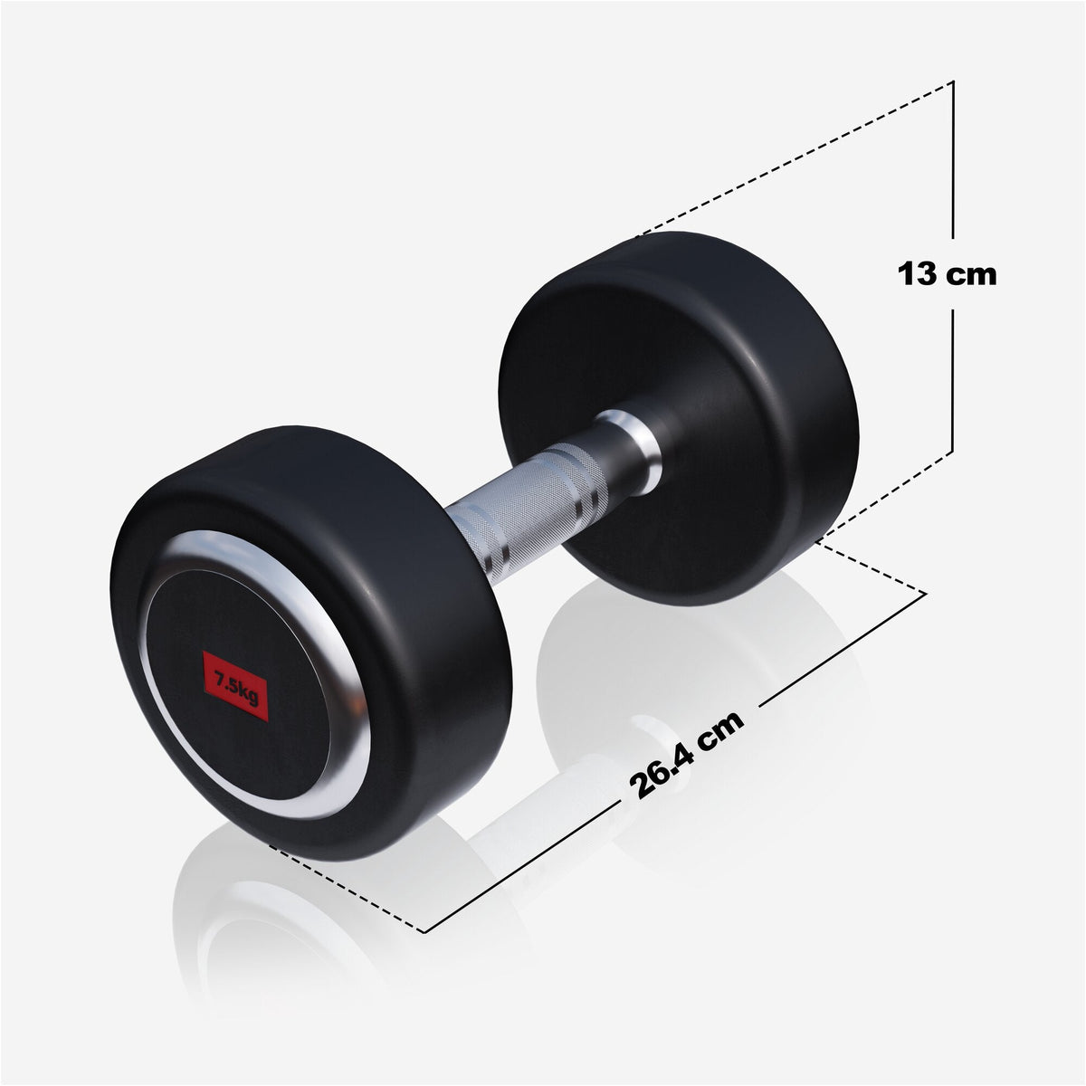 Fiksne gumirane bučice PRO 2,5 - 35 kg