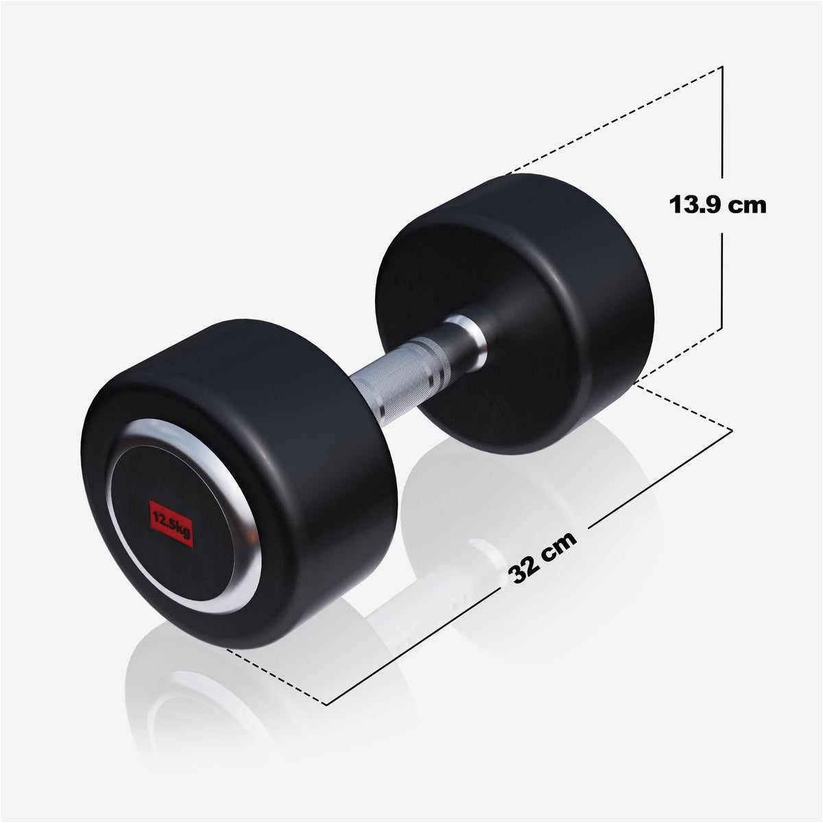 Fiksne gumirane bučice PRO 2,5 - 35 kg