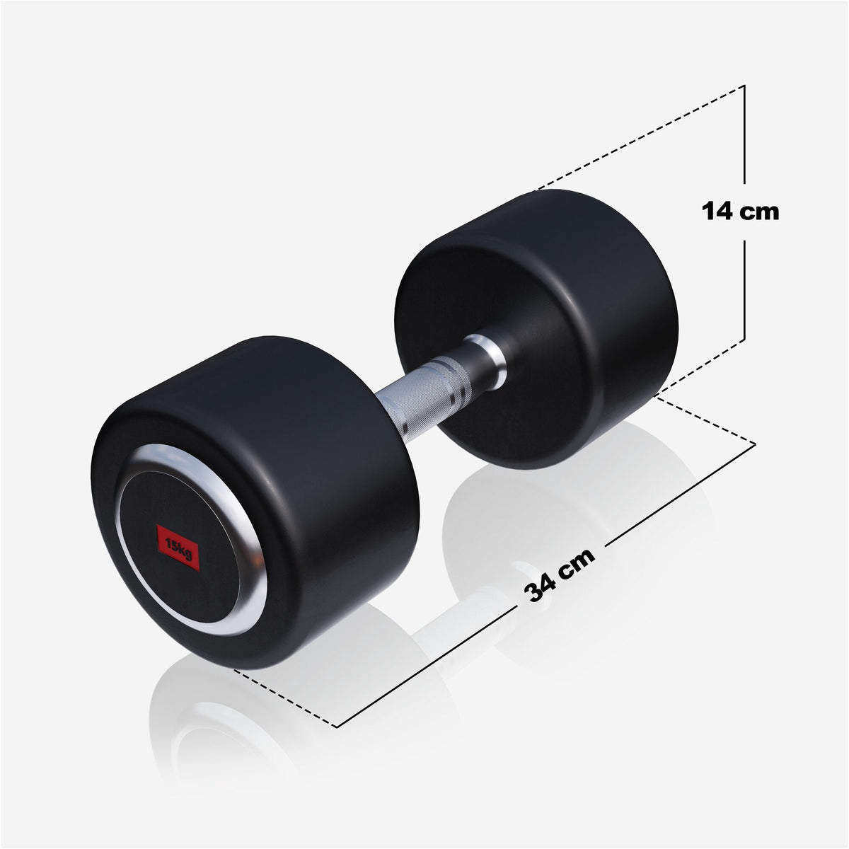 Fiksne gumirane bučice PRO 2,5 - 35 kg