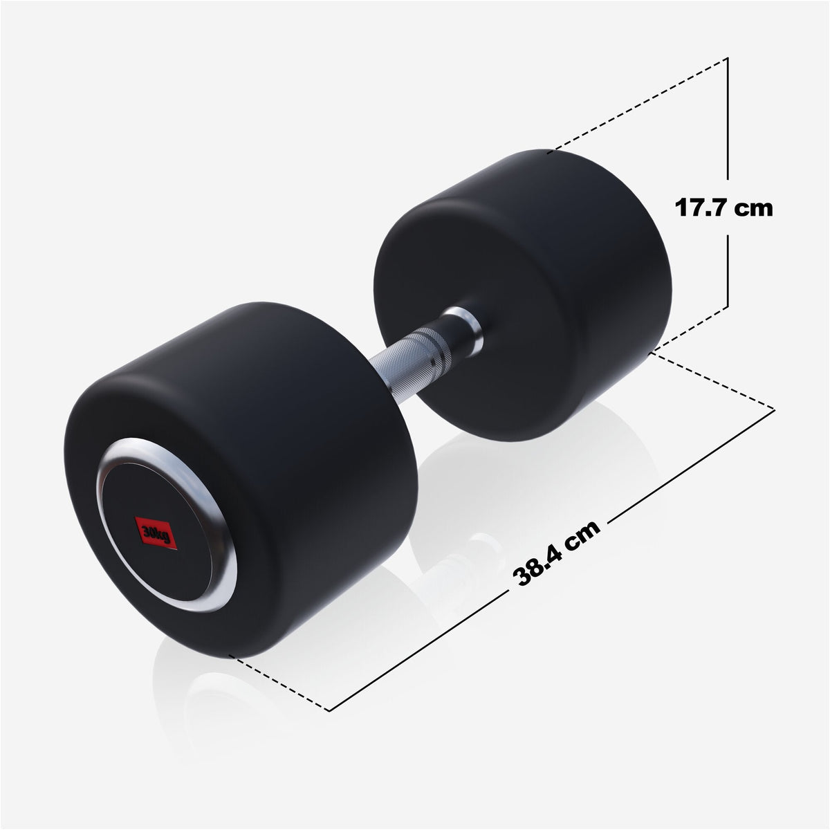 Fiksne gumirane bučice PRO 2,5 - 35 kg