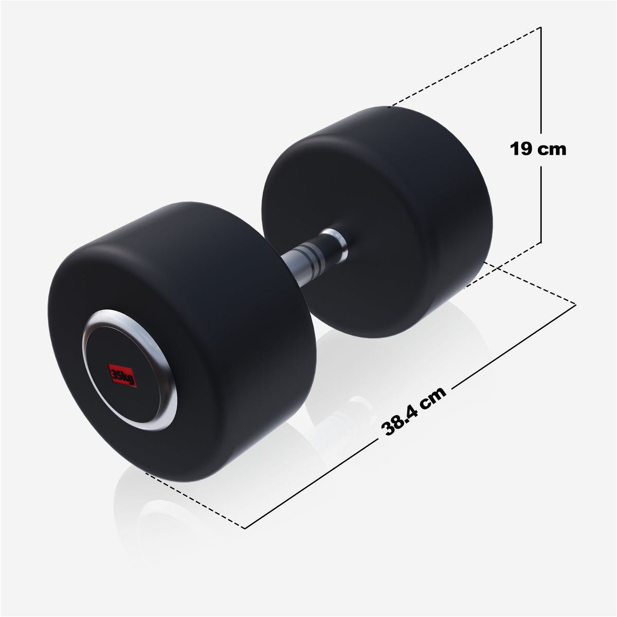 Fiksne gumirane bučice PRO 2,5 - 35 kg