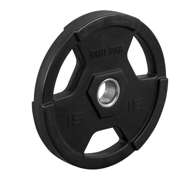 Olimpijski plastični teg sa rukohvatima 15 kg