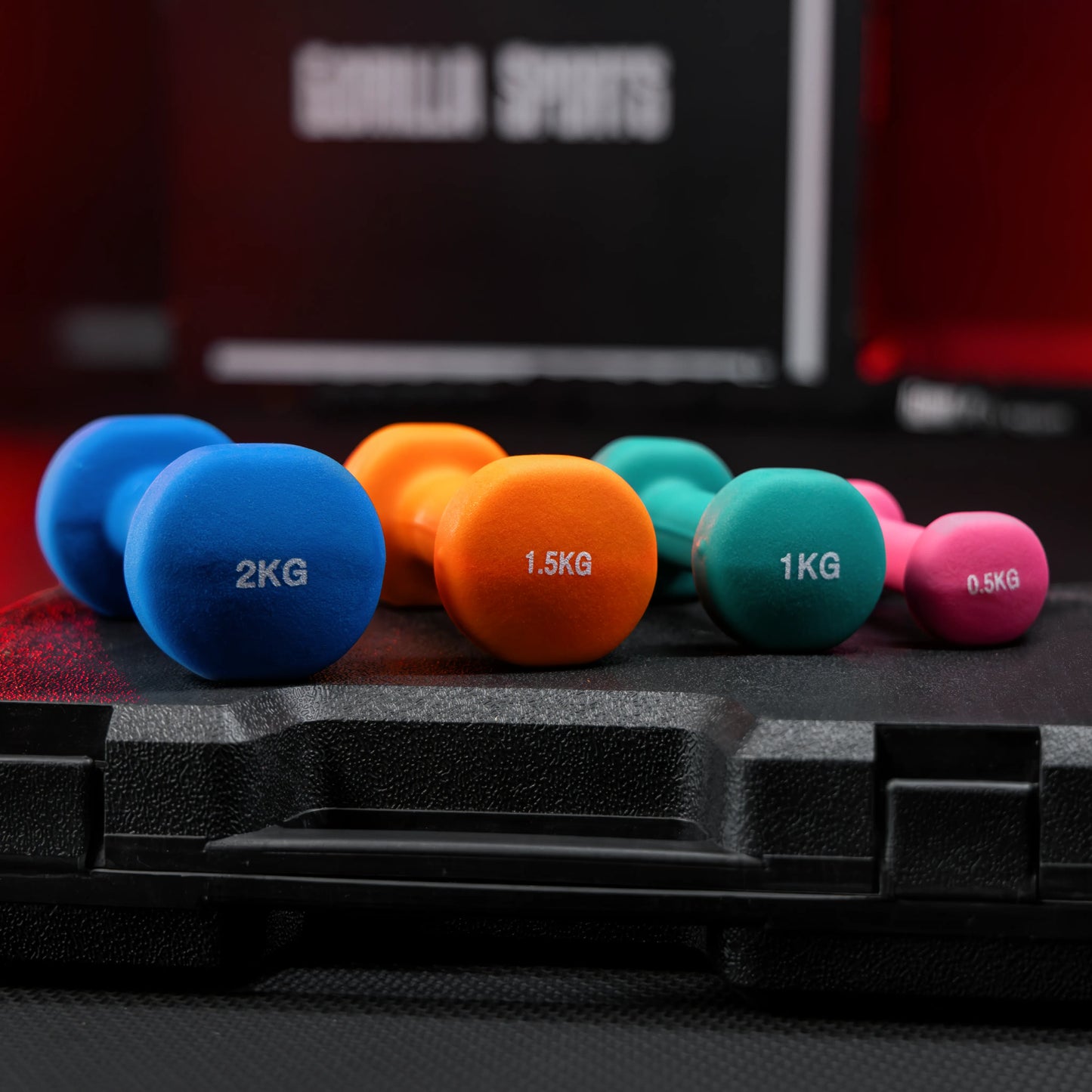 Tegovi za aerobik 10 kg sa koferom