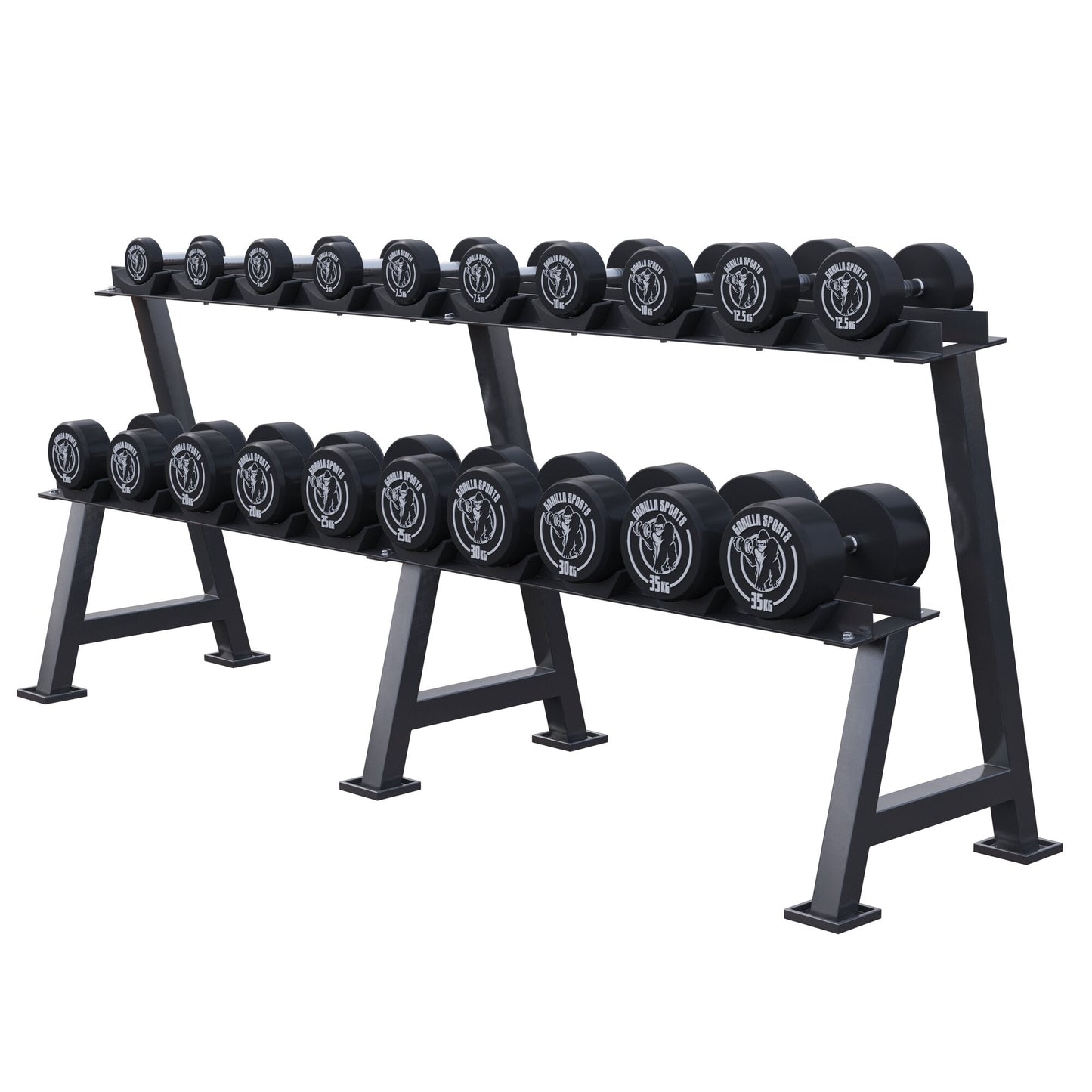 Fiksne gumirane bučice 2,5 - 30 kg