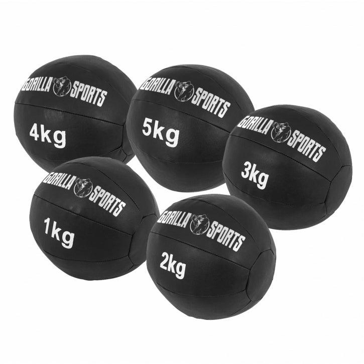 Medicinska lopta od kože 5 - 10 kg