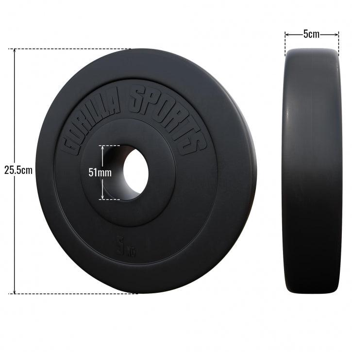 Plastični olimpijski tegovi 5 - 15KG