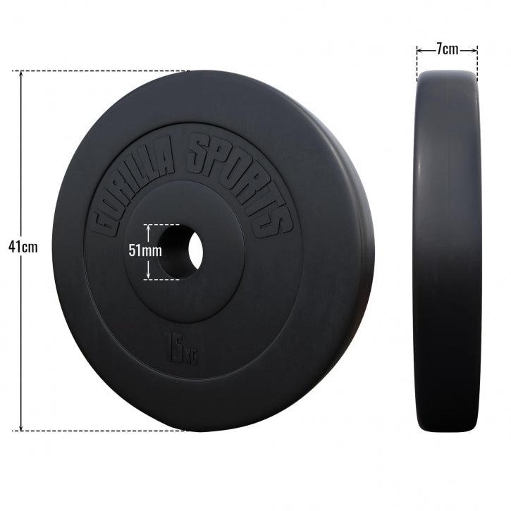 Plastični olimpijski tegovi 5 - 15KG
