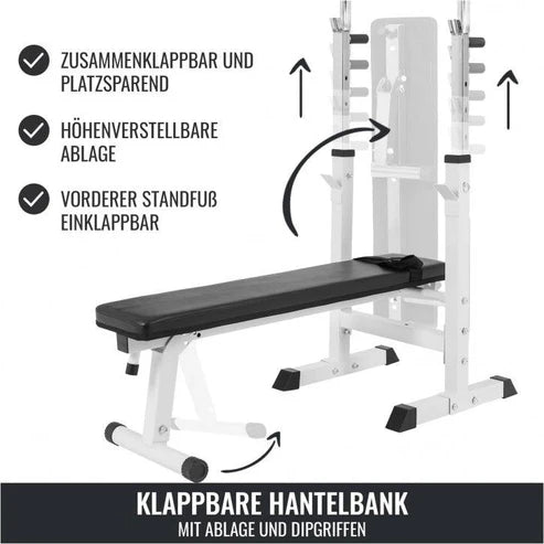 Klupa za benč sa setom tegova Gripper 100 kg