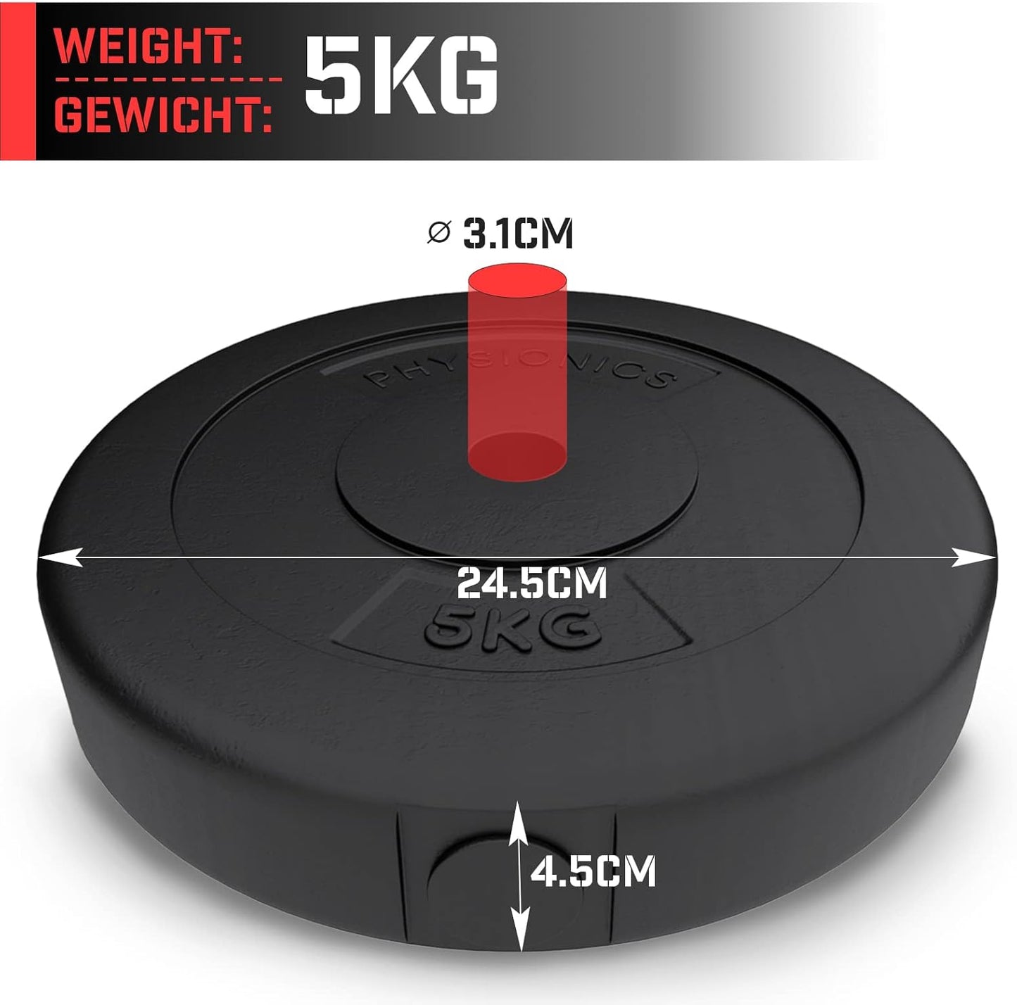 Set tegova 30/31 mm 20 kg od plastike
