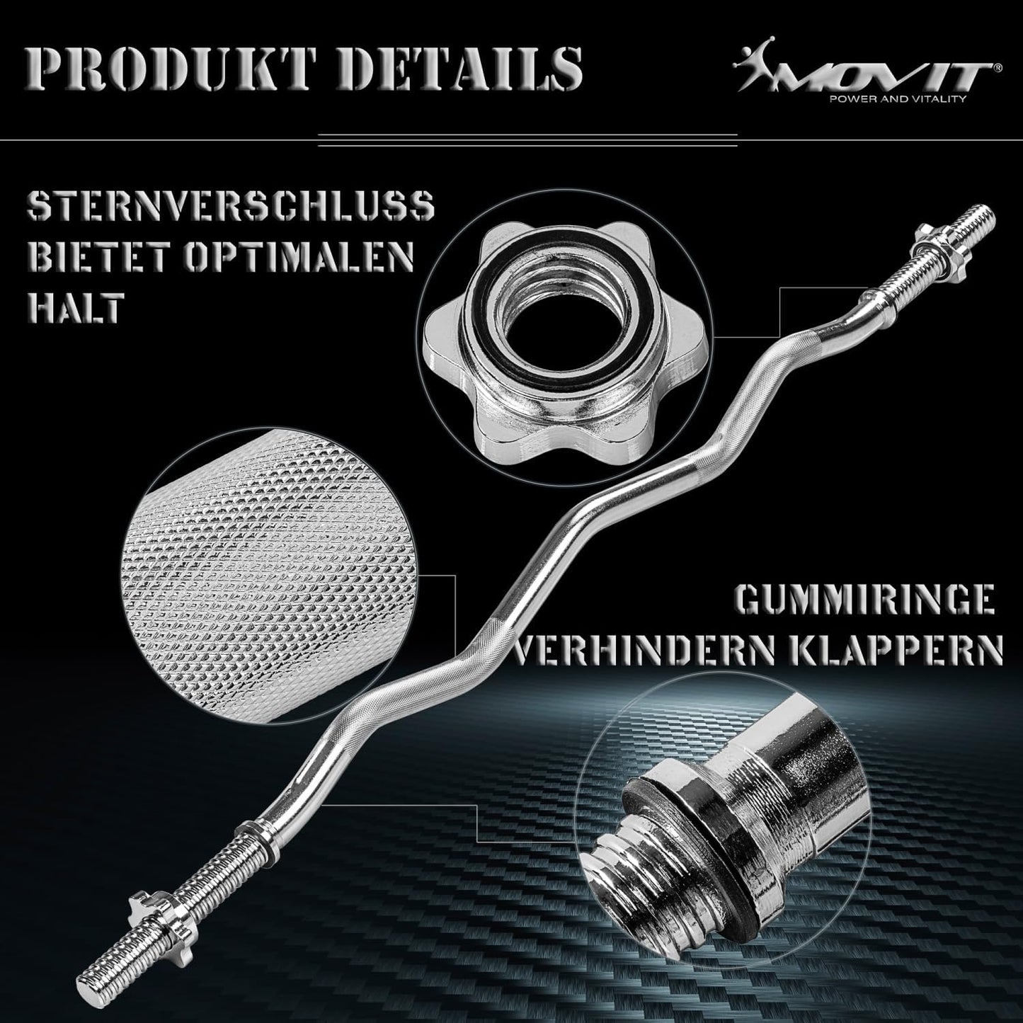 EZ curl šipka 130 cm