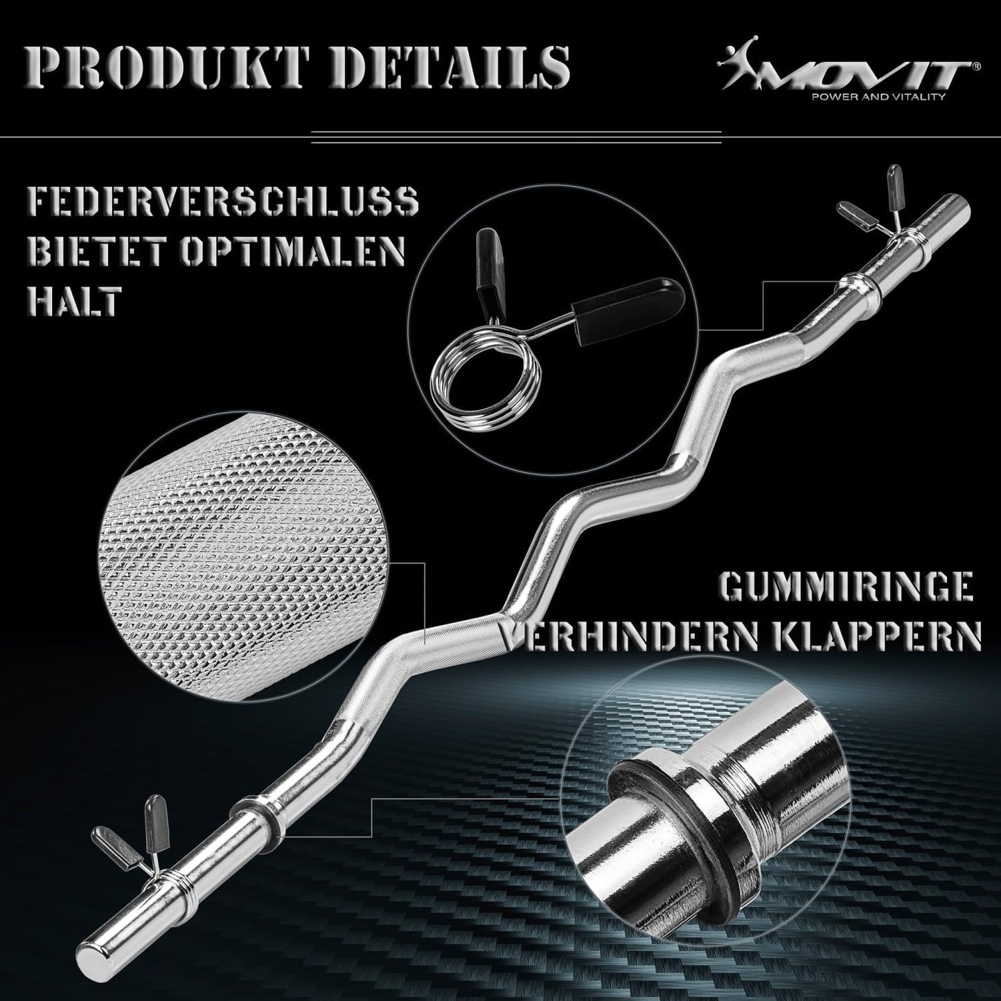 EZ curl šipka 130 cm