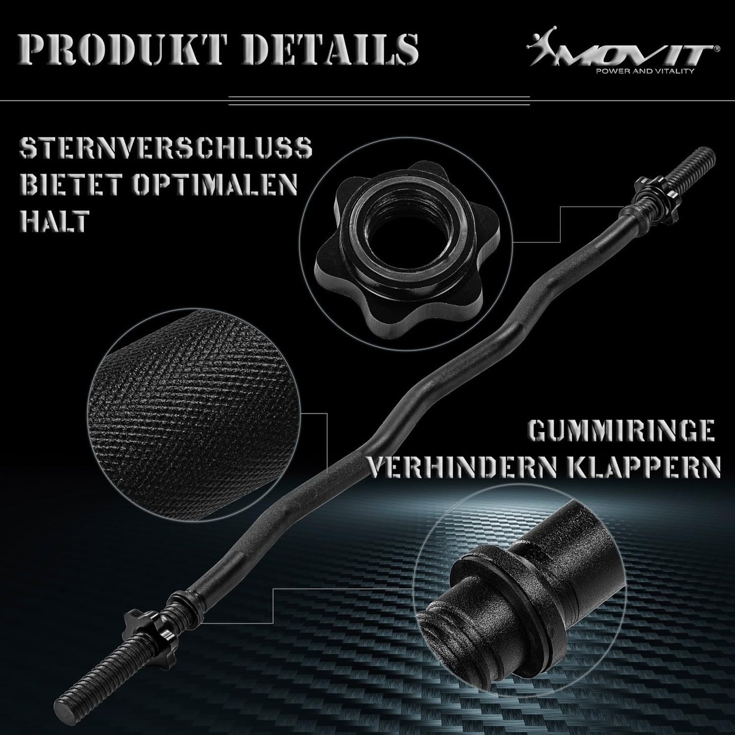 EZ curl šipka 130 cm