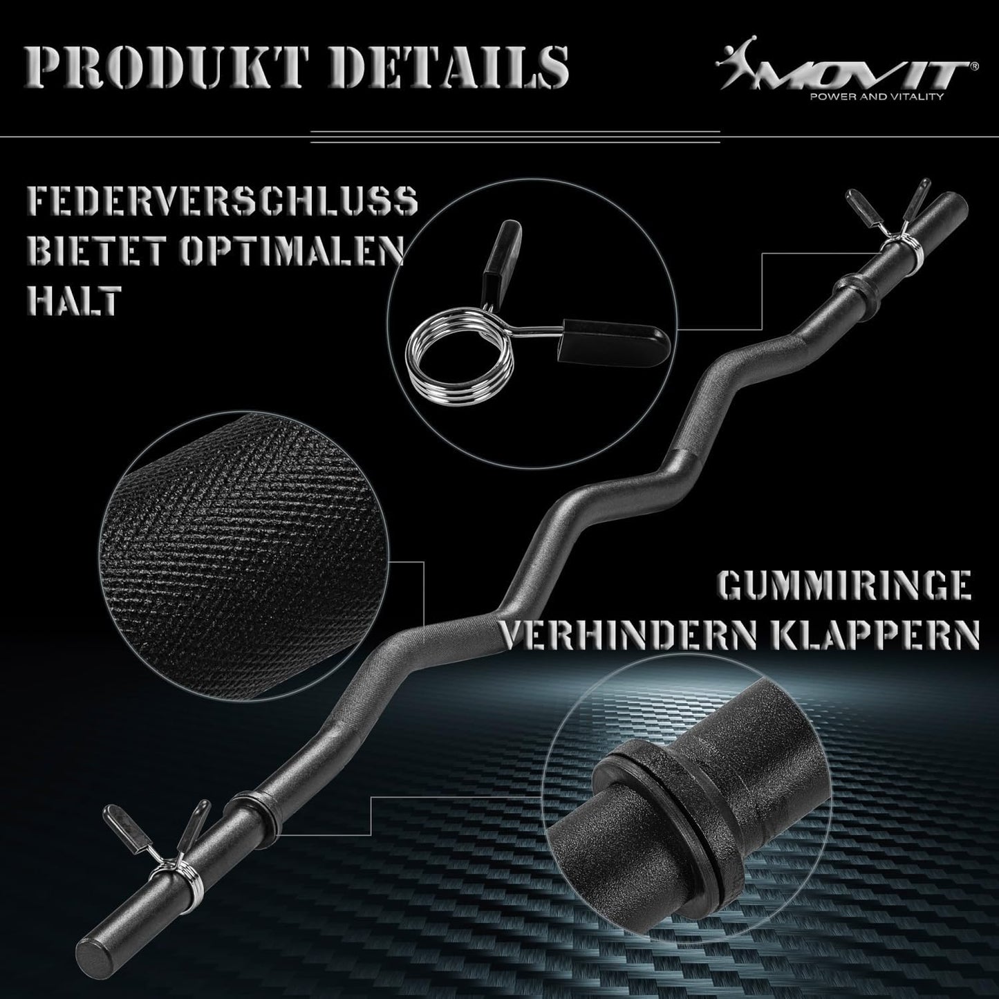 EZ curl šipka 130 cm
