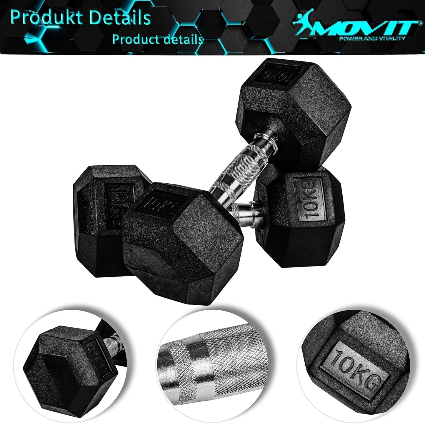 Set heksagonalnih bučica 20 - 30 kg