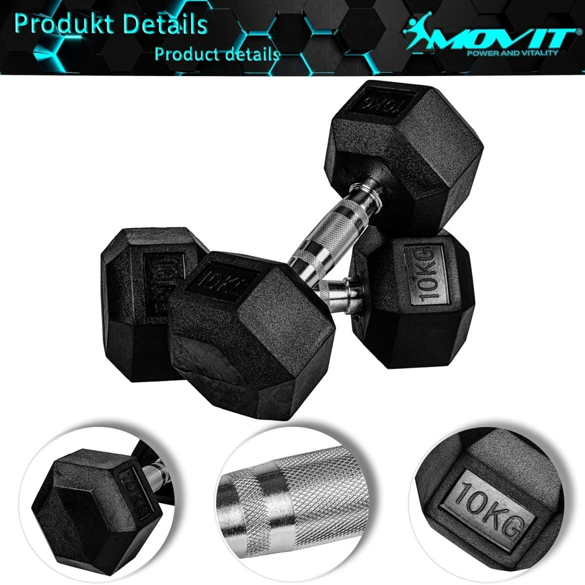 Set heksagonalnih bučica 20 - 30 kg
