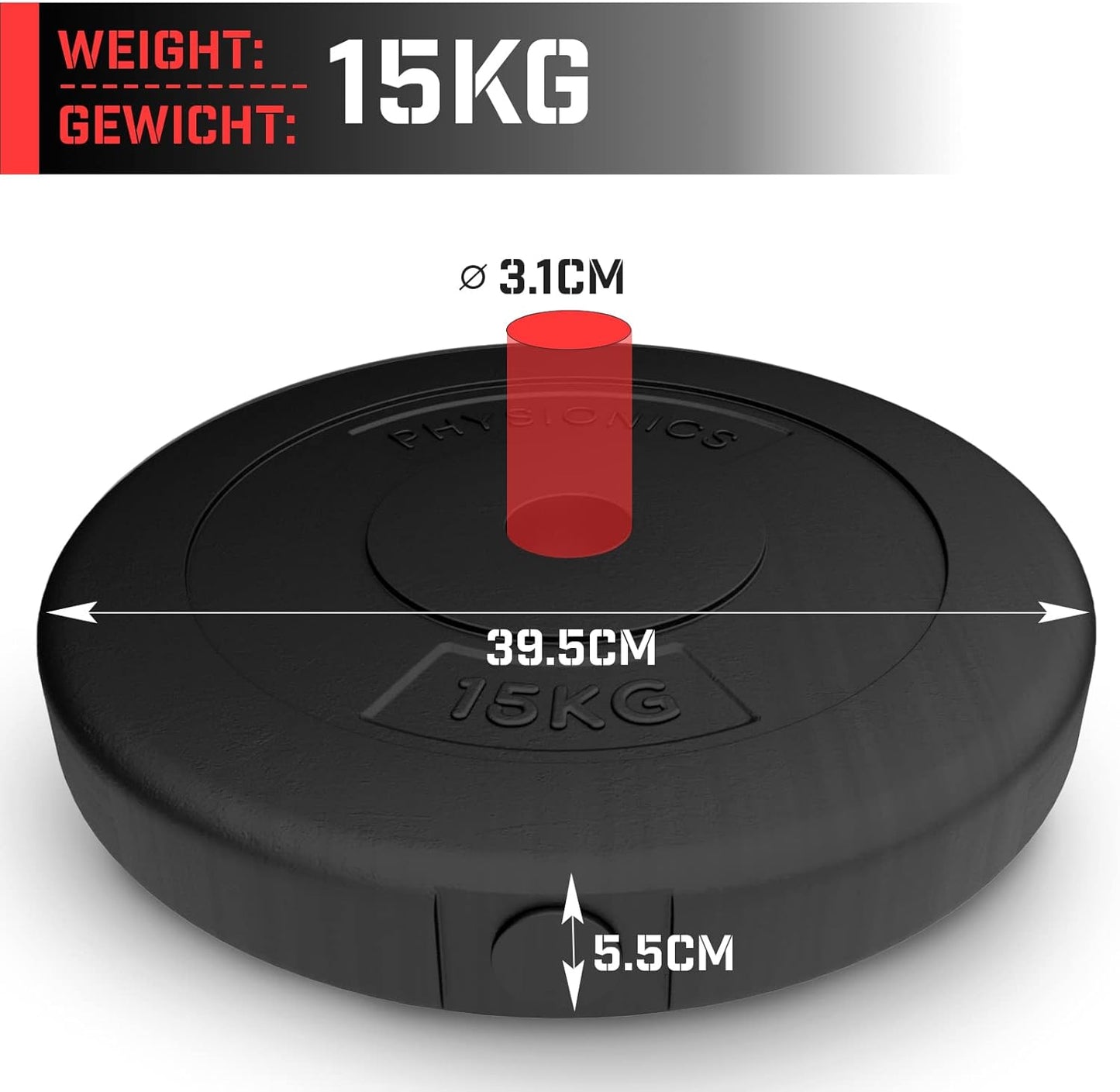 Set tegova 30/31 mm 20 kg od plastike