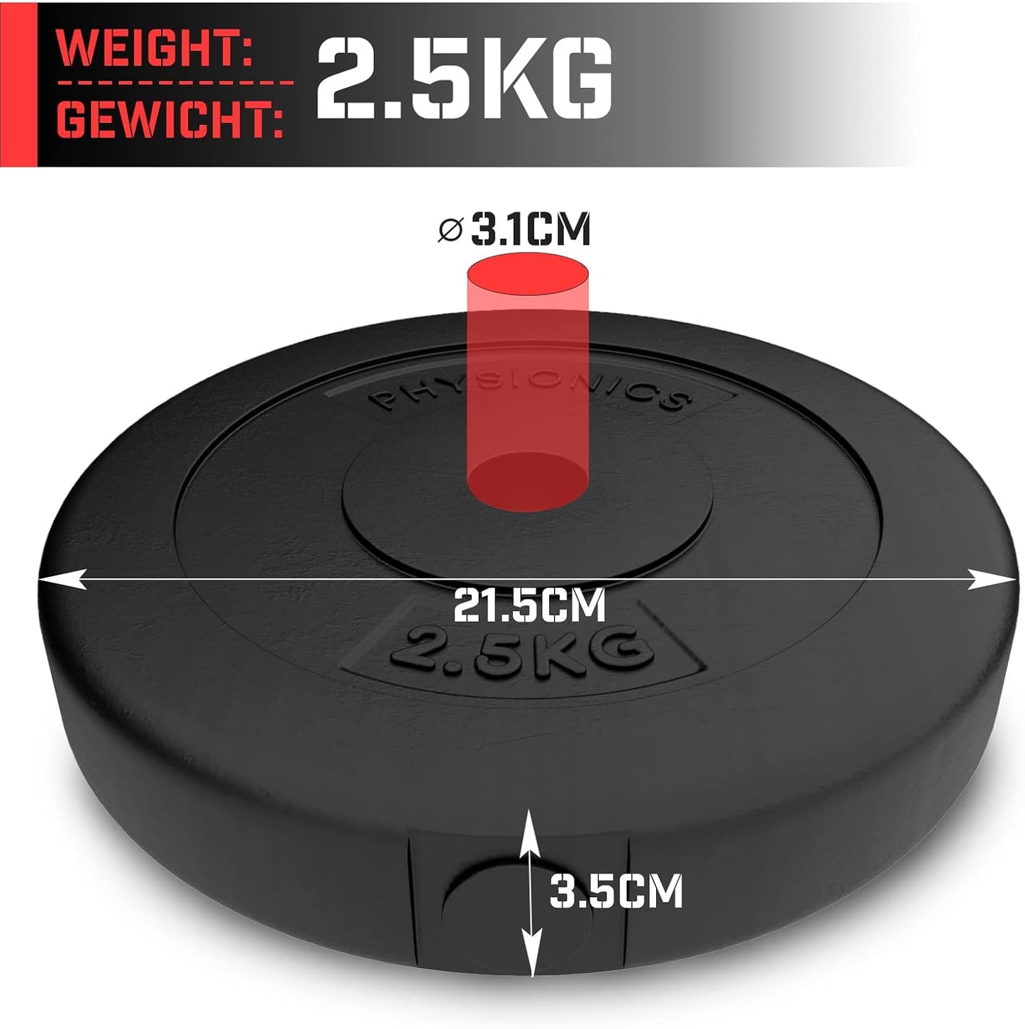 Set tegova 30/31 mm 20 kg od plastike