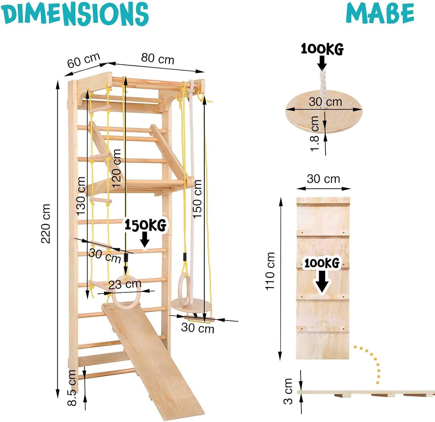 Švedske merdevine set