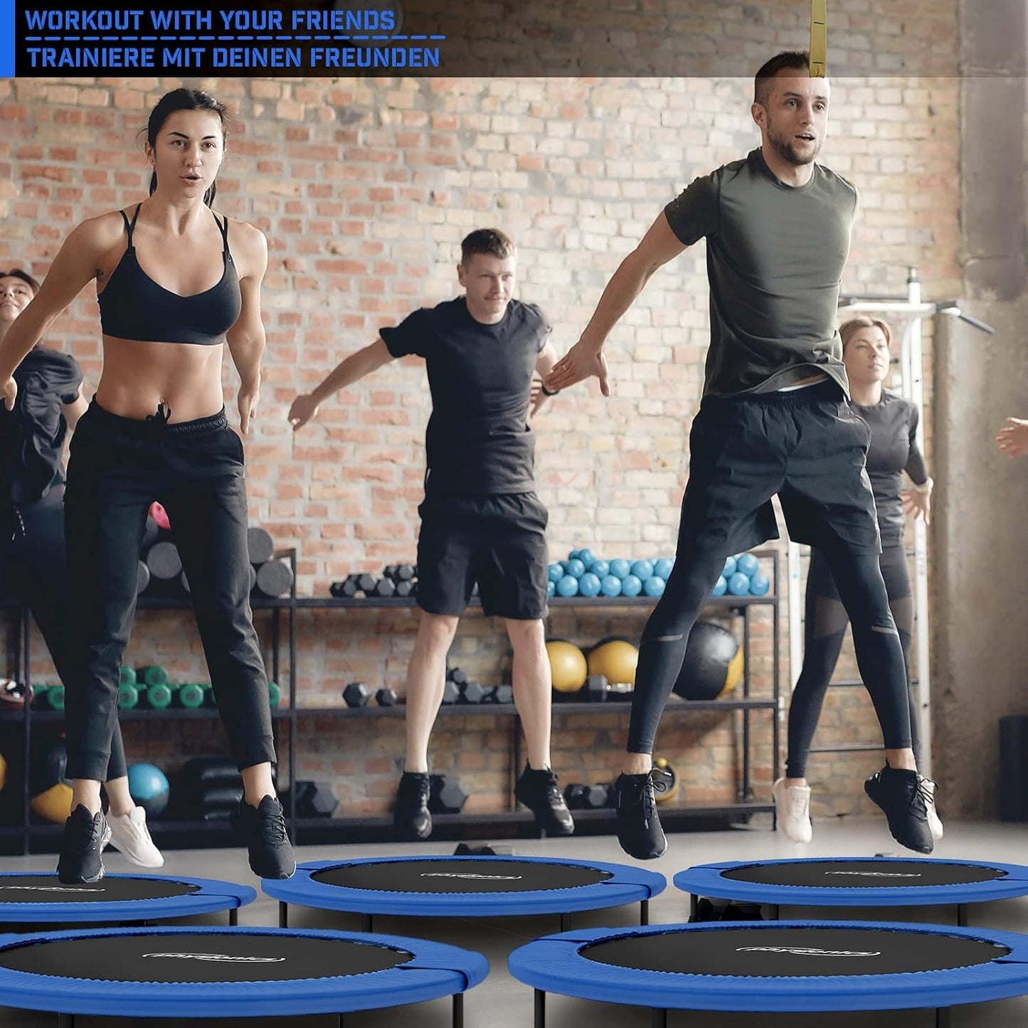 Fitnes trambolina 81 - 122 cm