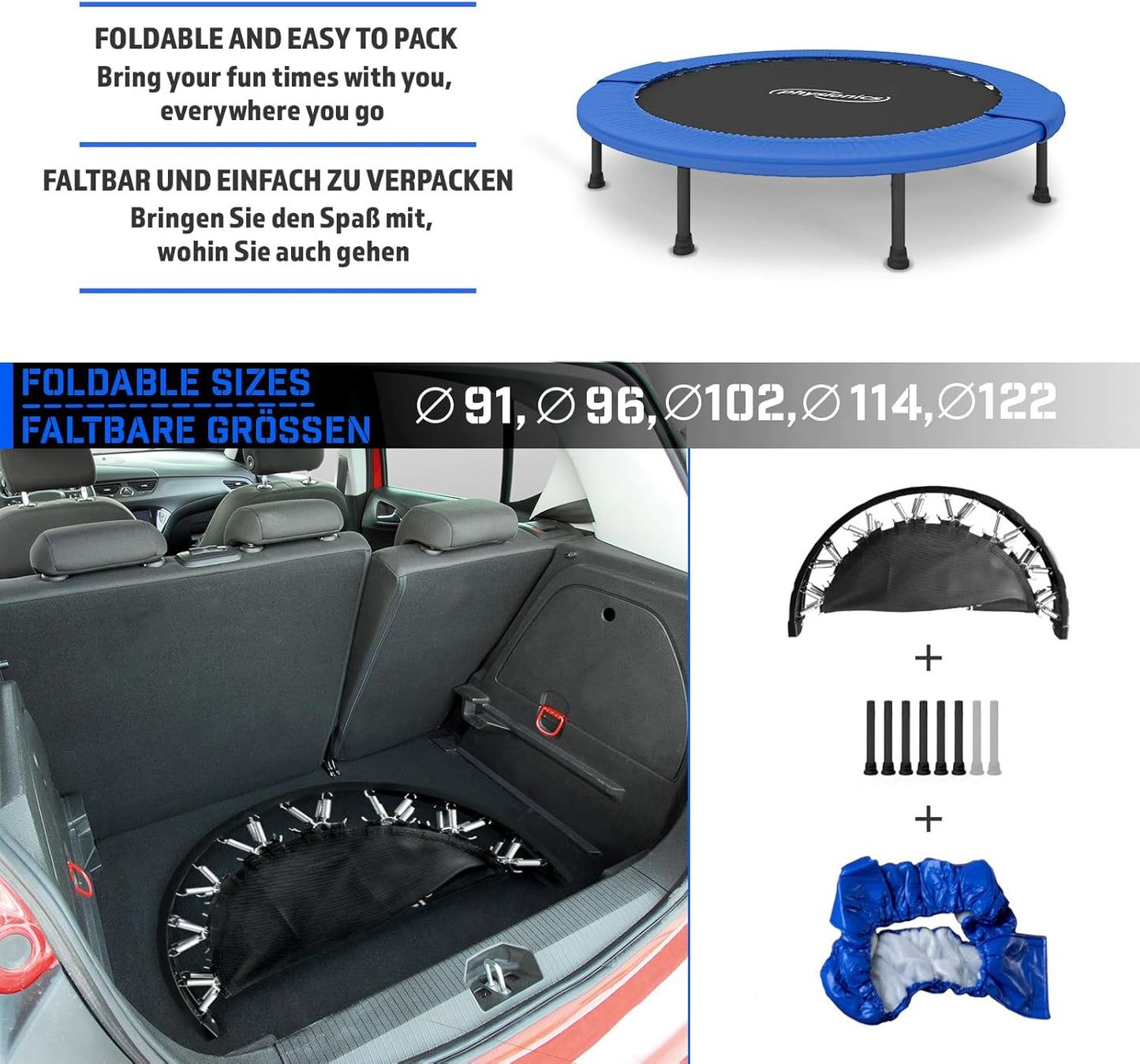 Fitnes trambolina 81 - 122 cm