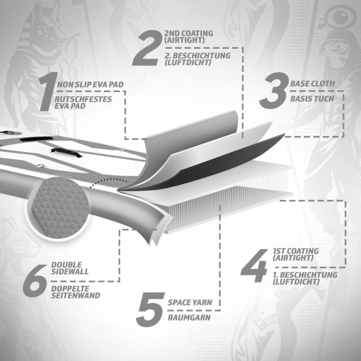 SUP daska 320 cm - Metalik boje