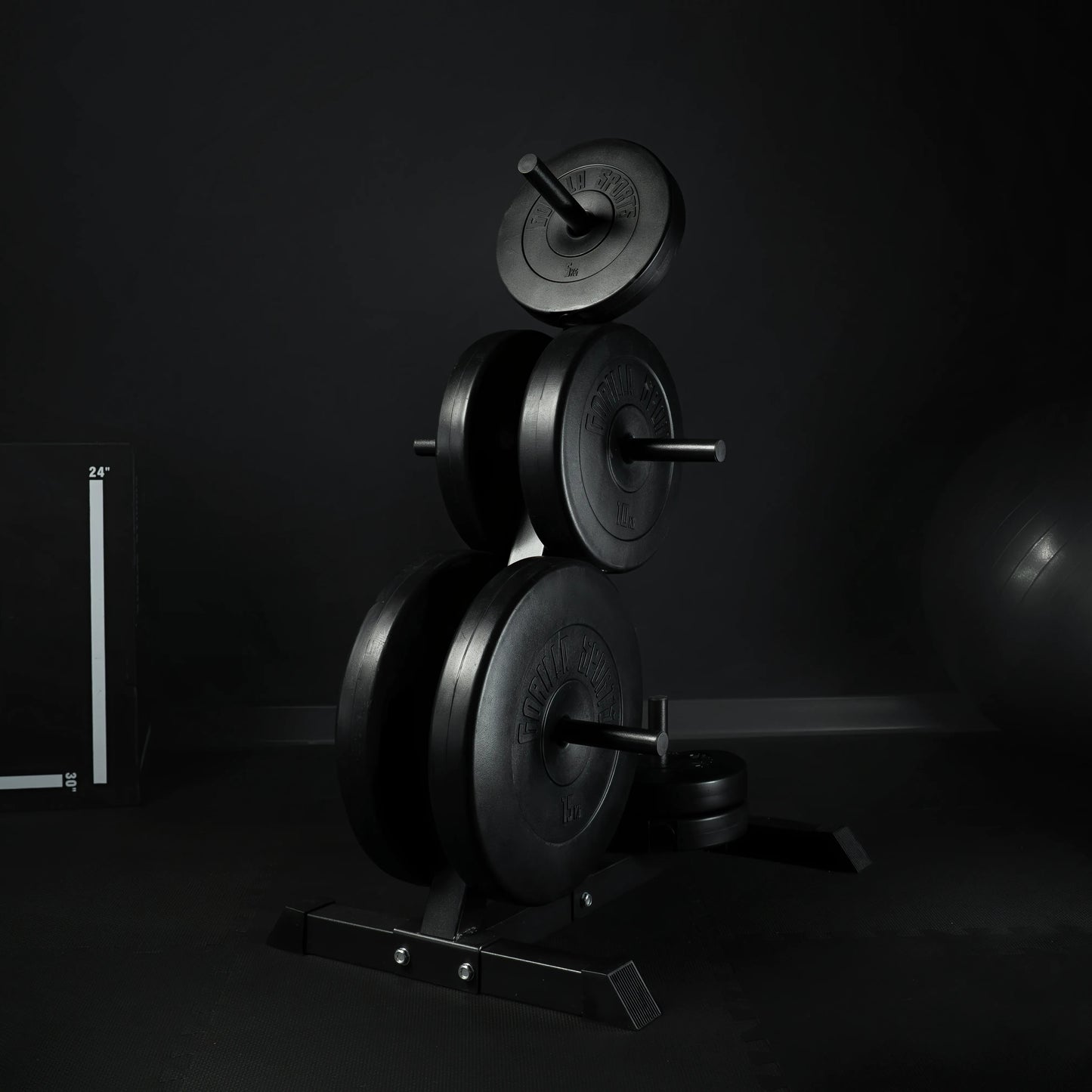 Stalak za diskove sa 4 šipke 30/31 mm crni/beli