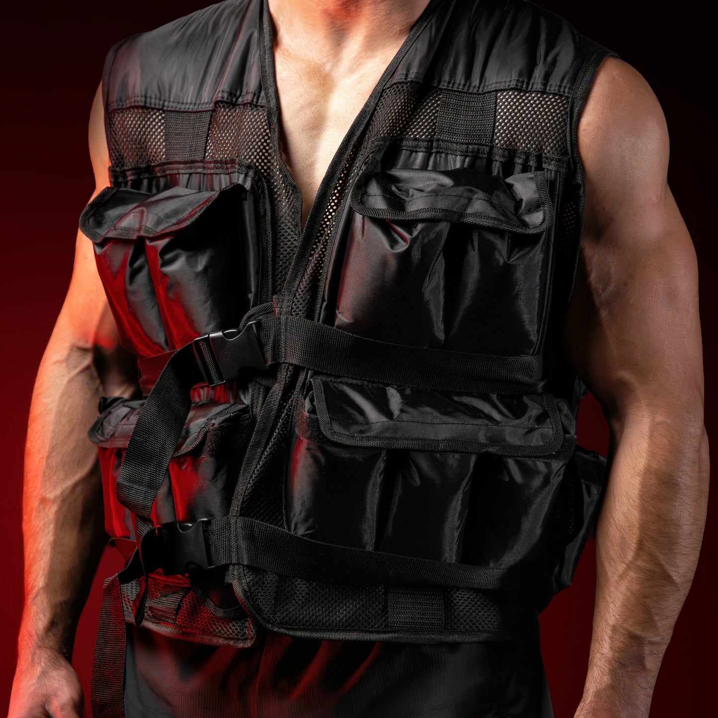 Prsluk sa opterećenjem crni