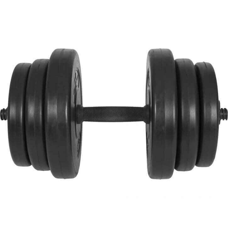 Podesive bučice 25 mm plastične 20 kg
