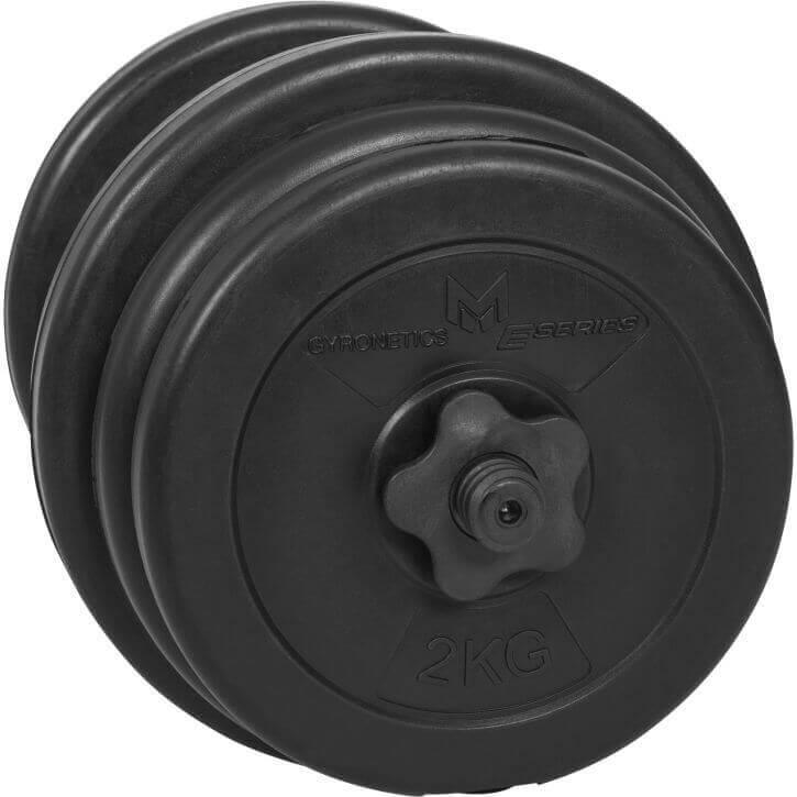 Podesive bučice 25 mm plastične 20 kg